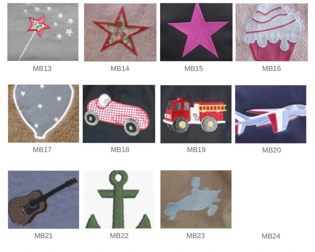 Motifs pour bavoirs 02