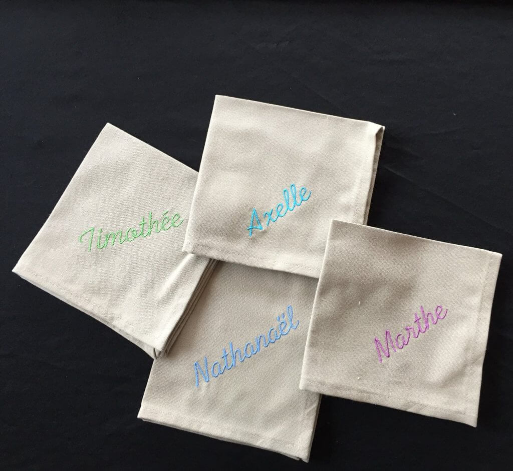 Serviettes de table beige